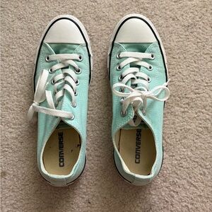 Converse Light Green Canvas Sneakers
